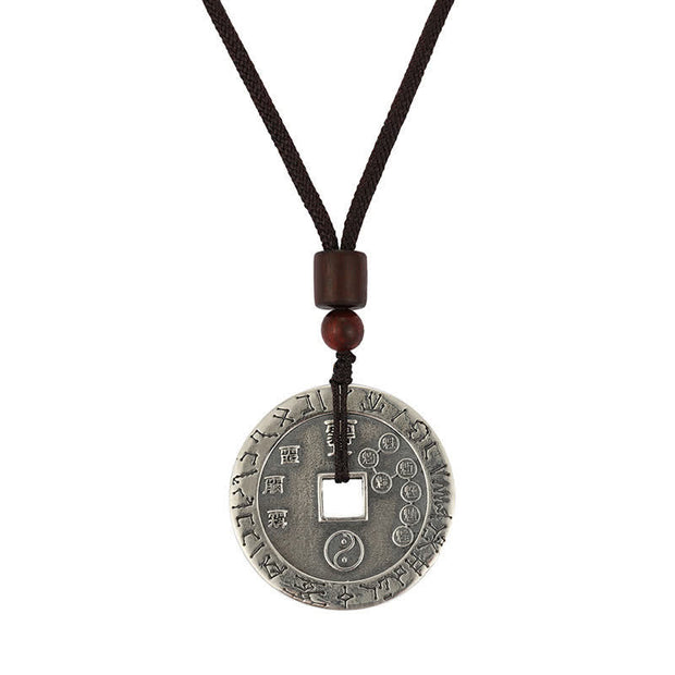 Buddha Stones Bagua Yin Yang Copper Coin Star Balance Energy Necklace Pendant Necklaces & Pendants BS 8