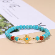 Buddha Stones Turquoise Bead Protection Balance Bracelet