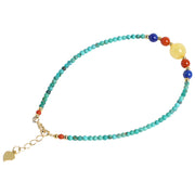 Buddha Stones Turquoise Amber Red Agate Protection Bracelet Necklace Pendant Bracelet Necklaces & Pendants BS 12