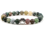 Buddha Stones “Save A Dog” Bracelet Bracelet Bracelet Indian Agate (Cleansing ♥ Positive)