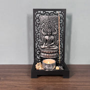 Buddha Stones Buddha Compassion Serenity Home Resin Prayer Altar Decoration Decorations BS Prayer Buddha 12.4*23.2cm