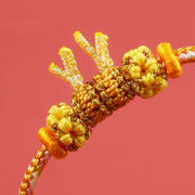 Buddha Stones Handmade Year of the Dragon Cute Chinese Zodiac Luck Braided Bracelet Bracelet BS 5