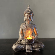Buddha Stones Tibetan Buddha Blessing Decoration Candlestick Decoration BS 2