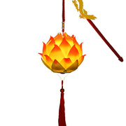 Buddha Stones DIY Lotus Flower Dragon Lantern Tassel Lamp Decoration Decorations BS 23