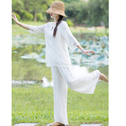 Tai Chi Meditation Prayer Zen Spiritual Morning Practice Clothing Women's Set Clothes BS 11