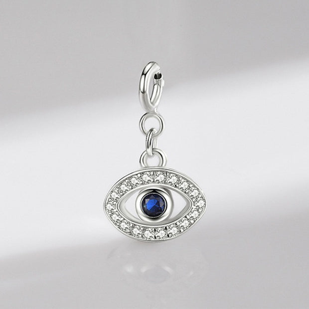925 Sterling Silver Evil Eye Hamsa Symbol Prosperity Luck Chain Necklace Pendant Necklaces & Pendants BS 3