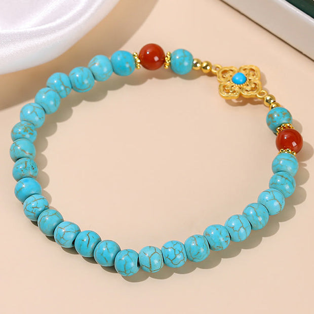 Buddha Stones Turquoise Bead Protection Balance Bracelet Bracelet BS 2