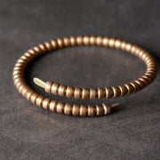 Buddha Stones Vintage Design Copper Balance Adjustable Cuff Bracelet Bracelet Bangle BS 2