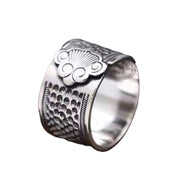 Buddha Stones Tibetan Copper Healing Adjustable Ring Ring BS 8
