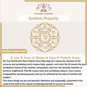 Buddha Stones Tibetan Om Mani Padme Hum Buddha Swastika Luck Necklace Pendant