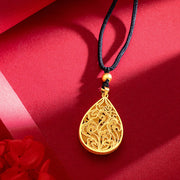 Buddha Stones Colorful Phoenix Flower Luck Strength Necklace Pendant Necklaces & Pendants BS 3