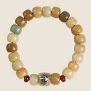 Buddha Stones Natural Bodhi Seed The Lord of the Corpse Forest Om Mani Padme Hum Wisdom Bracelet