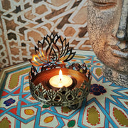 Buddha Stones Prayer Altar Swastika Lotus Flower Buddha Candle Holder Meditation Buddhist Temple Rituals Use Items