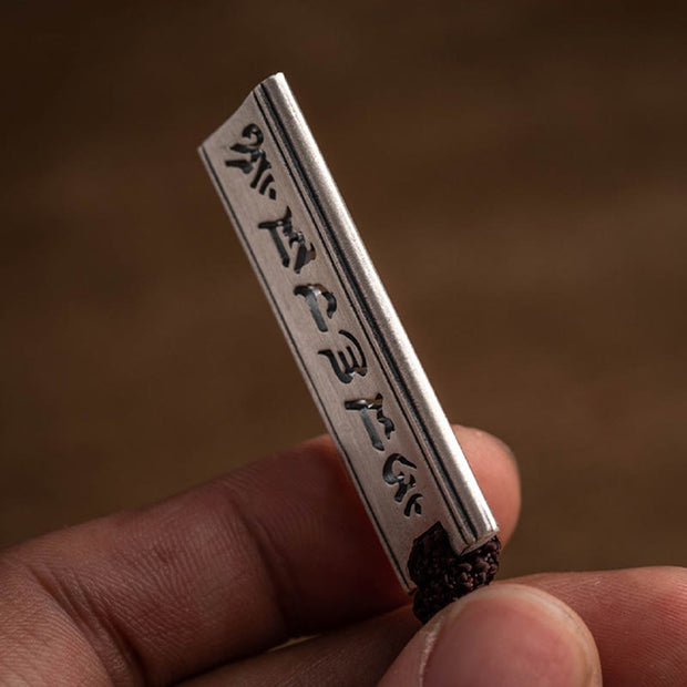 Buddha Stones 999 Sterling Silver Om Mani Padme Hum Engraved Lotus Wisdom Necklace Pendant