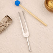 Buddha Stones Tuning Fork 432HZ Aluminum Alloy with Hammer for Mind and Spirit Healing