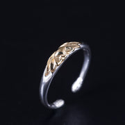 Buddha Stones 925 Sterling Silver Lotus Flower New Beginning Ring Ring BS 1