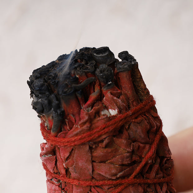 Buddha Stones Dragon's Blood Sage Smudge Stick for Home Negative Energy Cleansing Incense Healing Meditation Rituals Incense BS 3