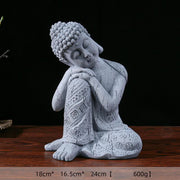 Buddha Stones Tibetan Meditating Buddha Serenity Resin Statue Decoration Decorations BS 11