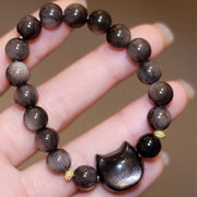 FREE Today: Absorbing Negative Energy Obsidian Cute Cat  Protection Bracelet FREE FREE 27