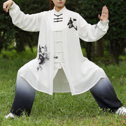 Buddha Stones 3Pcs Yin Yang Tree Tai Chi Spiritual Zen Practice Meditation Prayer Uniform Unisex Clothing Set Clothes BS 1