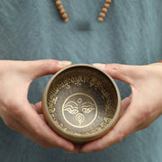 Buddha Stones Tibetan Sound Bowl Handcrafted for Yoga and Meditation Singing Bowl Set Singing Bowl buddhastoneshop 7