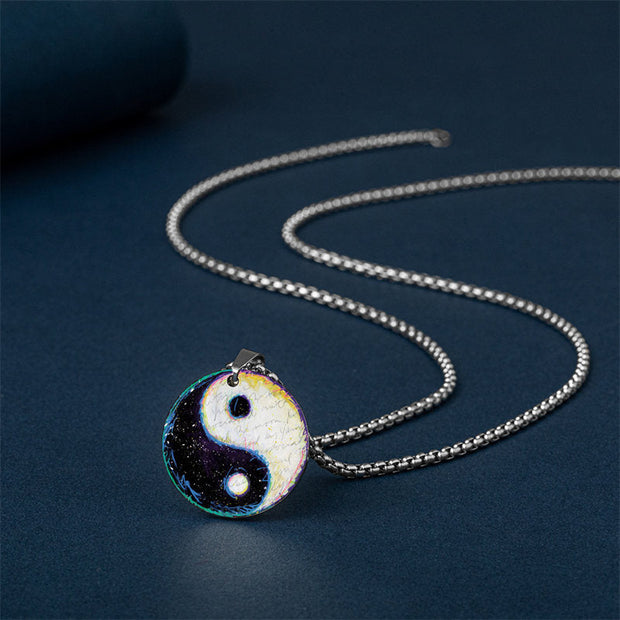 Yin Yang Koi Fish Dragon Titanium Steel Harmony Necklace Pendant (Extra 40% Off | USE CODE: FS40) Necklaces & Pendants BS 2