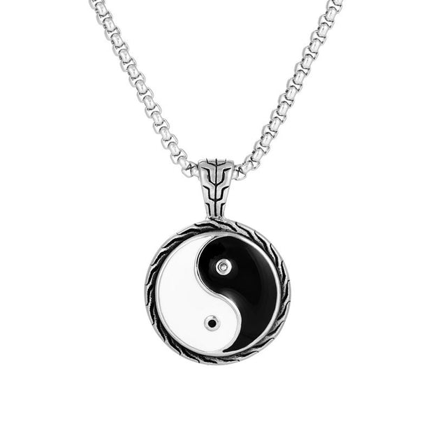 Buddha Stones Yin Yang Pendant Balance Necklaces Necklaces & Pendants BS Yin Yang