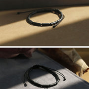 Buddha Stones Black Onyx Bead Support Protection Bracelet Bracelet BS 6
