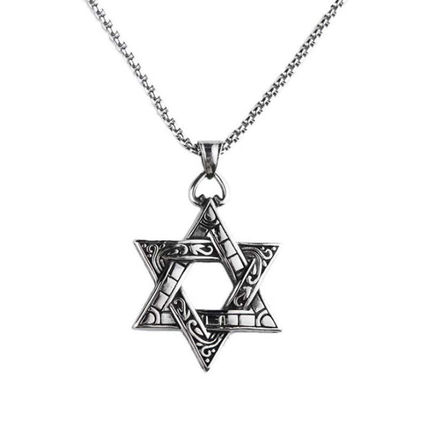 Buddha Stones Star of David Protection Necklace Pendant Necklaces & Pendants BS 4
