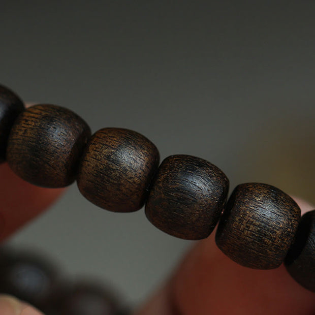 Buddha Stones Rare Brunei Agarwood Amber Balance Peace Calm Bracelet