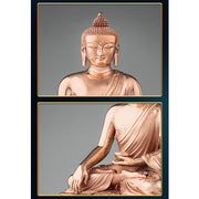 Buddha Stones Gautama Shakyamuni Buddha Figurine Serenity Copper Statue Home Decoration Decorations BS 6