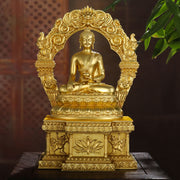 Buddha Stones Shakyamuni Amitabha Medicine Buddha Figurine Serenity Copper Statue Home Decoration Decorations BS 5