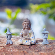 Buddha Stones Meditating Zen Buddha Serenity Resin Statue Figurine Home Decoration Decorations BS 8