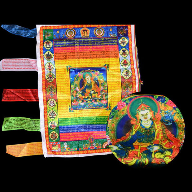 Buddha Stones Tibetan Colorful Windhorse Protection Outdoor Prayer Flag Decoration Decorations buddhastoneshop 13