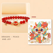 Buddha Stones Year Of The Dragon 925 Sterling Silver Red Agate Love Heart Luck Bracelet Necklace Pendant Bracelet Necklaces & Pendants BS 7