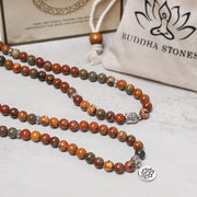 Buddha Stones Lotus Crystal Stone 108 Beads Mala Bracelet (Extra 30% Off | USE CODE: FS30) Mala Bracelet BS 1
