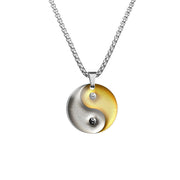 Yin Yang Koi Fish Dragon Titanium Steel Harmony Necklace Pendant (Extra 40% Off | USE CODE: FS40) Necklaces & Pendants BS Yin Yang Silver&Yellow
