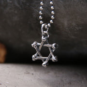 925 Sterling Silver Star of David Hope Protection Necklace Necklaces & Pendants BS Small