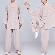 Buddha Stones Meditation Zen Prayer Spiritual Tai Chi Qigong Practice Unisex Embroidery Clothing Set Clothes BS 10
