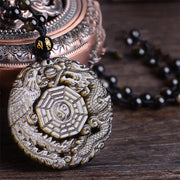 Buddha Stones Golden Obsidian Healing Energy Necklace Pendant Necklaces & Pendants BS 2
