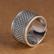 Buddha Stones Tibetan Copper Healing Adjustable Ring Ring BS 2
