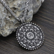 Six True Words Love Peace Flower Pattern Necklace (Extra 35% Off | USE CODE: FS35) Necklaces & Pendants BS 2