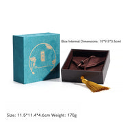 Buddha Stones Vintage Lotus Jewelry Storage Box Tassels Gift Box Decorations BS Aqua(11.5*11.4*4.6cm)