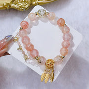 Buddha Stones Glass Bead Dream Catcher Protection Charm Bracelet