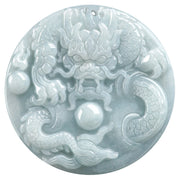 Buddha Stones Chinese Zodiac Dragon Jade Success Amulet String Necklace Necklaces & Pendants BS 9