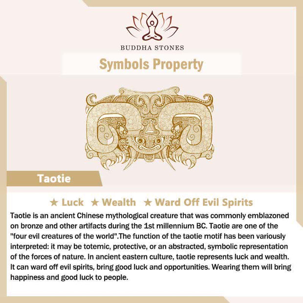 Buddha Stones Lucky Mythological Creature Taotie Wealth Titanium Steel Ring