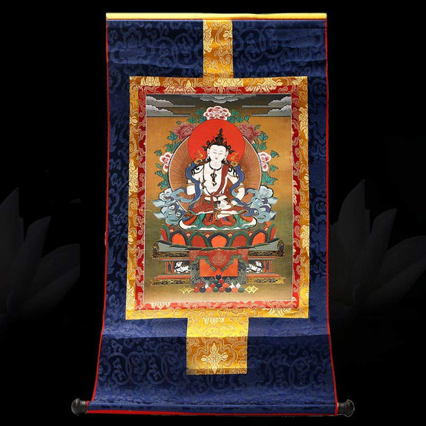 Buddha Stones Tibetan Framed Thangka Blessing Protection Decoration Decorations BS 23