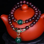 Buddha Stones Natural Garnet Blessing Bracelet Bracelet Necklaces & Pendants BS 3