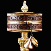 Buddha Stones Tibetan Prayer Wheel Six True Words Copper Balance Decoration