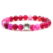 Buddha Stones “Save A Dog” Bracelet Bracelet Bracelet Red Agate (Confidence ♥ Calm)